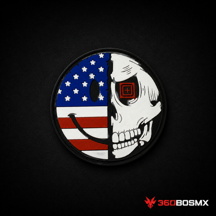 Parche Calavera Bandera USA Estilo 5.11 GJP QZ00