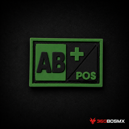 Parche Tipo de Sangre AB+ GJP QZ00 – Blanco
