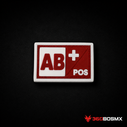 Parche Tipo de Sangre AB+ GJP QZ00 – Rojo