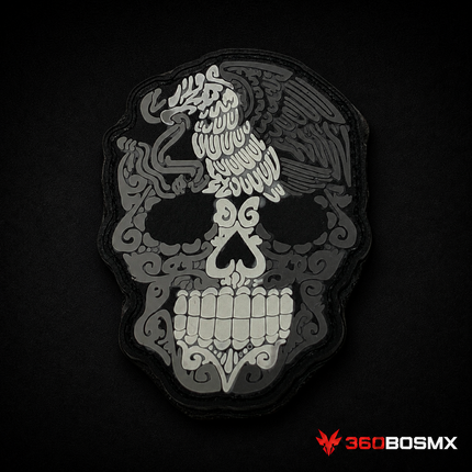 Parche Águila Calavera GJP QZ00 gris