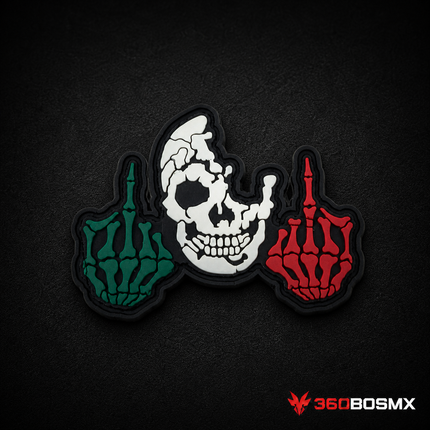 Parche Calavera con Dedos GJP QZ00 – Tricolor
