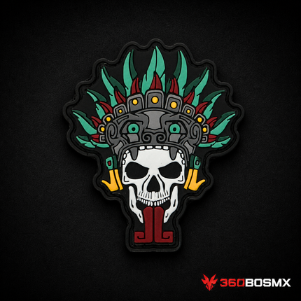 Parche Calavera Quetzalcóatl GJP QZ00 – Multicolor