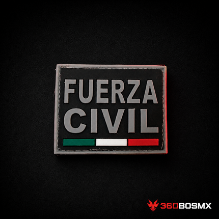 Parche Fuerza Civil Rectangular QZ00 – Negro