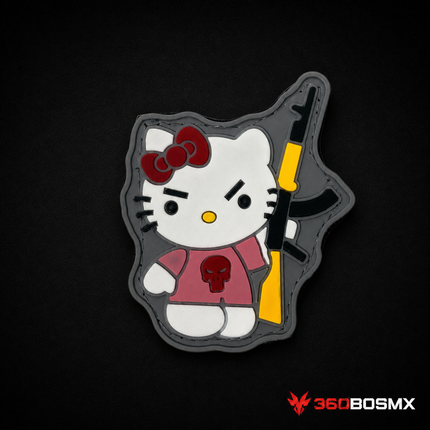 Parche Kitty con Metralleta GJP QZ00 – Multicolor