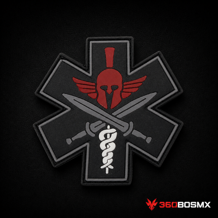 Parche Médico Espartano GJP QZ00 – Negro