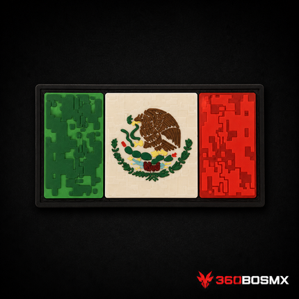Parche Bandera de México Pixel #38 QZ00 – Tricolor