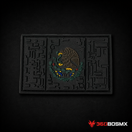 Parche México Negro con Águila a Color GJP QZ00