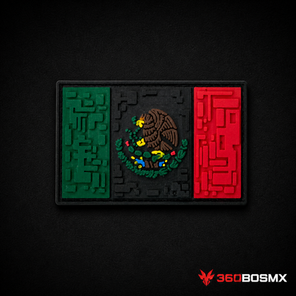 Parche México Pixelado Negro/Tricolor GJP QZ00