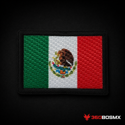 Parche Bandera México de Tela Holográfica GJP QZ00