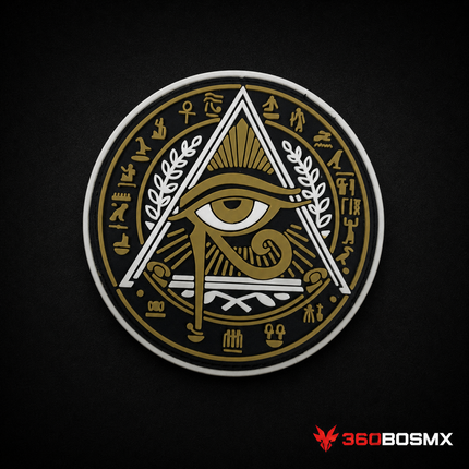 Parche Ojo de Horus Fondo Negro GJP QZ00