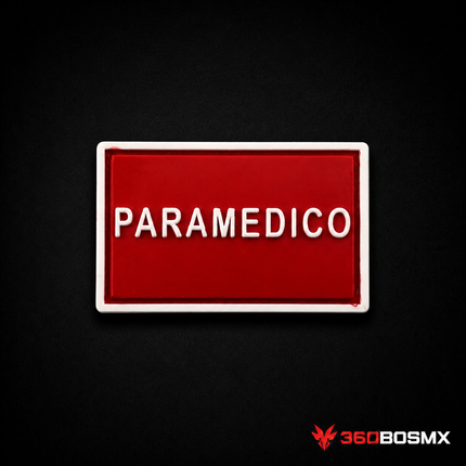 Parche Paramédico GJP QZ00 – Rojo