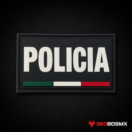 Parche Policía Rectangular GJP QZ00 – Negro