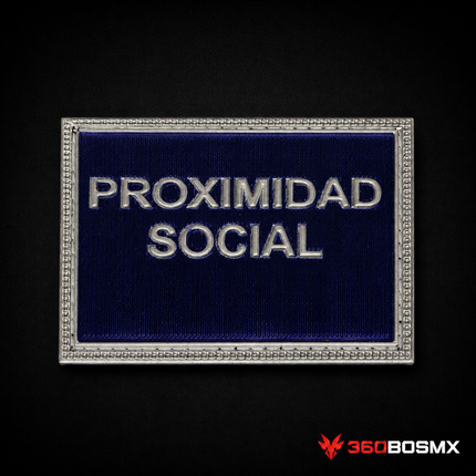 Parche Proximidad Social TPU 3D QZ00 – Azul