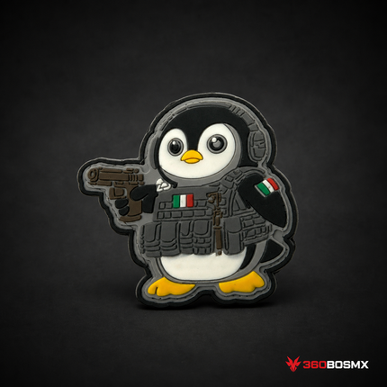 Parche Pingüino Militar QZ00 – Gris