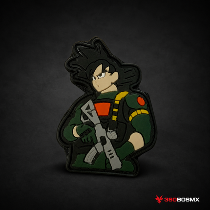 Parche Personaje Guerrero Militar QZ00 – Verde