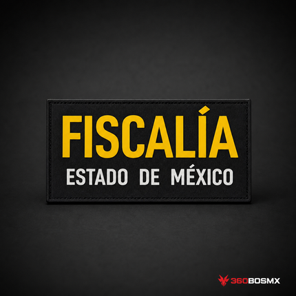Parche Fiscalía Estado de México QZ00 – Negro
