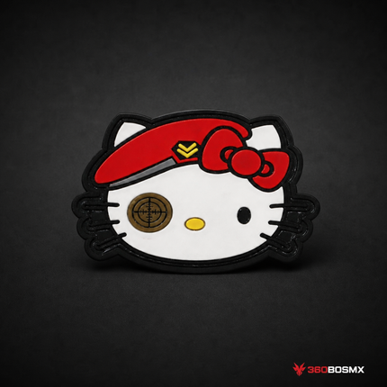Parche Gatita Pirata con Boina QZ00 – Rojo