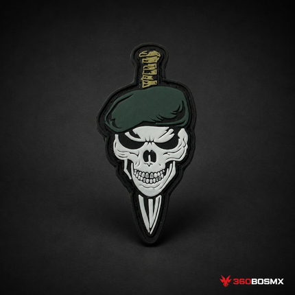 Parche Calavera Cuchillo México QZ00 verde