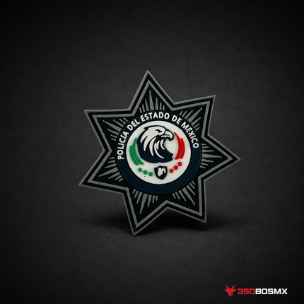 Parche Policía del Estado de México QZ00 negro
