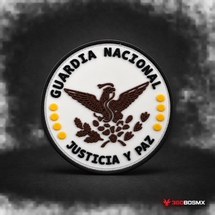 Parche Guardia Nacional Justicia y Paz QZ00 – Blanco