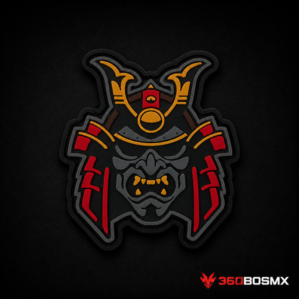 Parche Samurai GJP QZ00 – Negro/Rojo