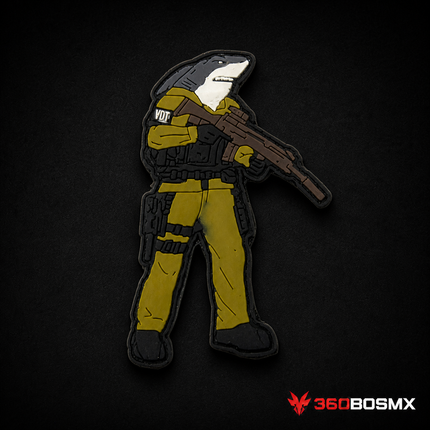 Parche Tiburón con Rifle GJP QZ00 – Verde