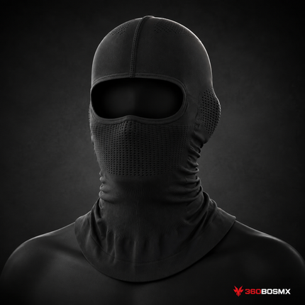 Balaclava transpirable MZ026 negra 360BOSMX