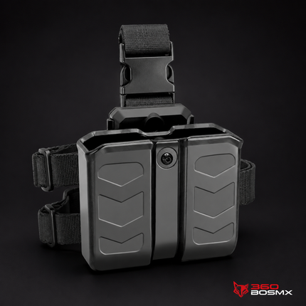 Porta cargador Doble UNIVERSAL plataforma muslera 360º PJ696