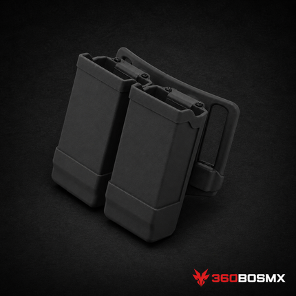 Porta Cargador Doble Rígido para Glock PJ094 – Negro