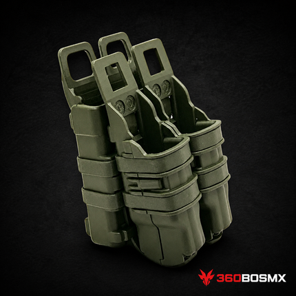 Kit Porta Cargadores Corto y Largo MOLLE PJ278 – Verde Militar