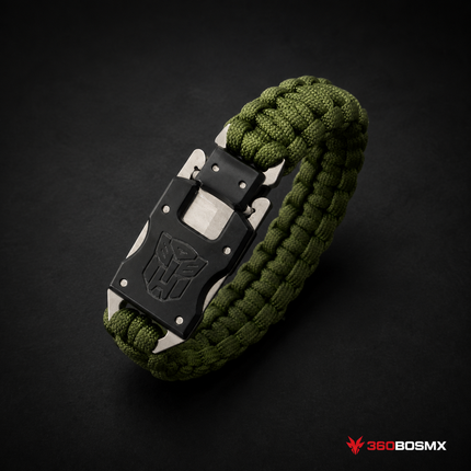 Pulsera de supervivencia JFL-10A verde militar