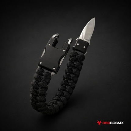 Pulsera de supervivencia PJ075 negra
