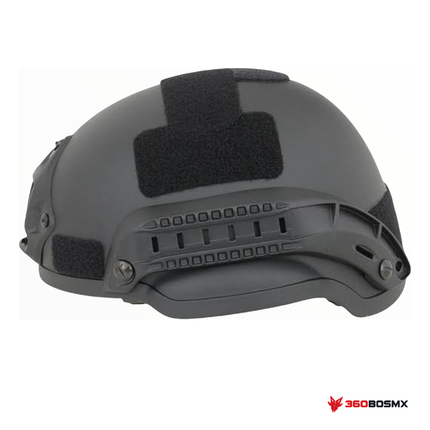 Casco táctico media oreja GJP2002 — Negro MPMM · 360BOSMX