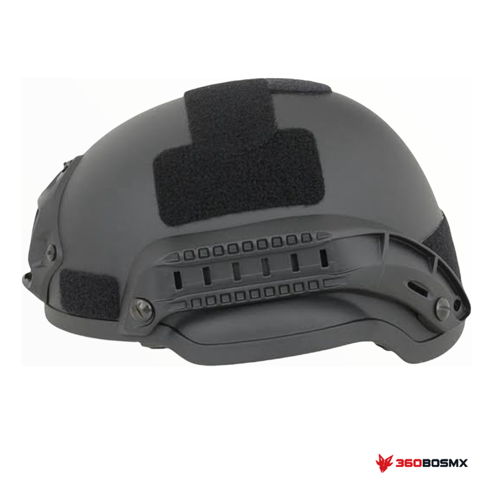 Casco táctico media oreja GJP2002 — Negro MPMM · 360BOSMX