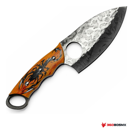 Cuchillo de supervivencia diseño escorpión con funda JF926 MPMM · 360BOSMX