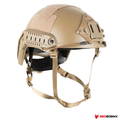 Casco táctico oreja recortada LJK2003 — Caqui MPMM · 360BOSMX