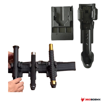 Porta bastón táctico PJ600 — negro MPMM · 360BOSMX