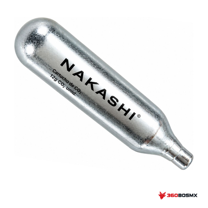 Tanque CO2 desechable 12 g Nakashi UX-CO2 MPMM · 360BOSMX