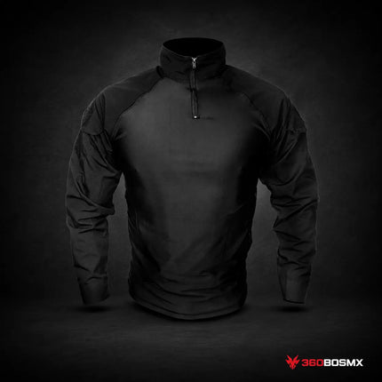 Playera Rápida de Licra KAMPAK RALY de Manga Larga – Negro MP