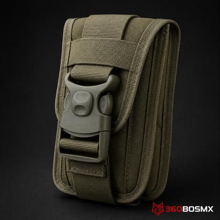 Cartera Táctica Militar Porta Celular Molle Tarjeta Sn1589 – Verde militar