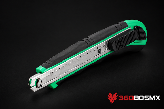 Cutter LION TOOLS 0415 de 9 mm con tres hojas MP