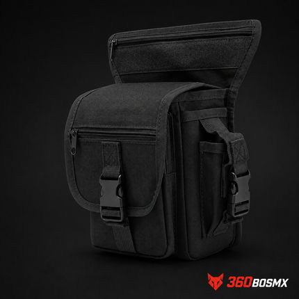 Mochila Militar Muslera Piernera Táctica Nylon D600 WZ032 – Negro
