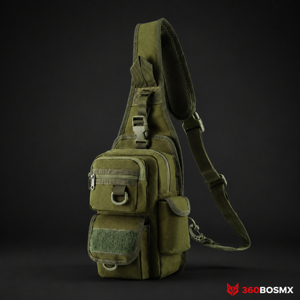 Pechera Mochila Mariconera Porte oculto pistola Tactica Cruzada Con Funda Para Pistola WZ184 – Caqui