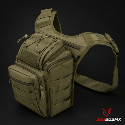 Mochila Táctica Pechera Mariconera Cangurera 9 Litros WZ803 – Verde militar
