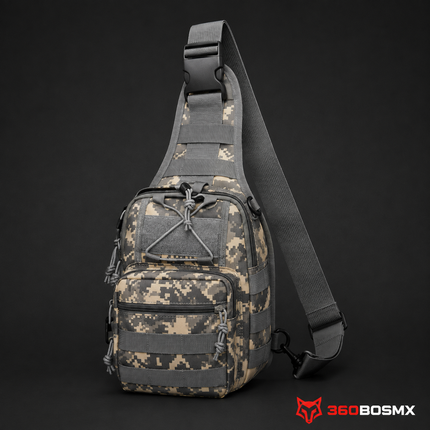 Mochila Táctica Militar Pechera Crossbody 6 Lts Wz098 – Gris pixel