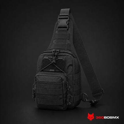 Mochila Táctica Militar Pechera Crossbody 6 Lts Wz098 – Negro