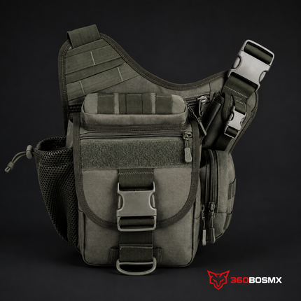 Pechera Táctica Militar Mariconera Mochila con funda para pistola Wz249 – Verde militar #3