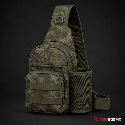 Mochila Militar Pechera Mariconera Chica Cruzada Wz6018 – Verde digital