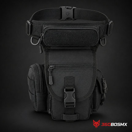 Mochila Militar Muslera Piernera Táctica Nylon D600 2.5 Litros Wz614 – Negro