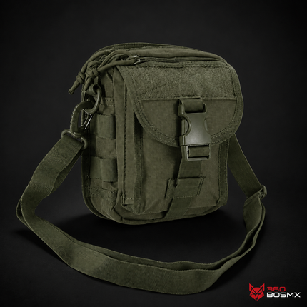 Bolsa Militar Táctica Sistema Molle Cruzada Celular YB-101 YB-101 – Verde militar